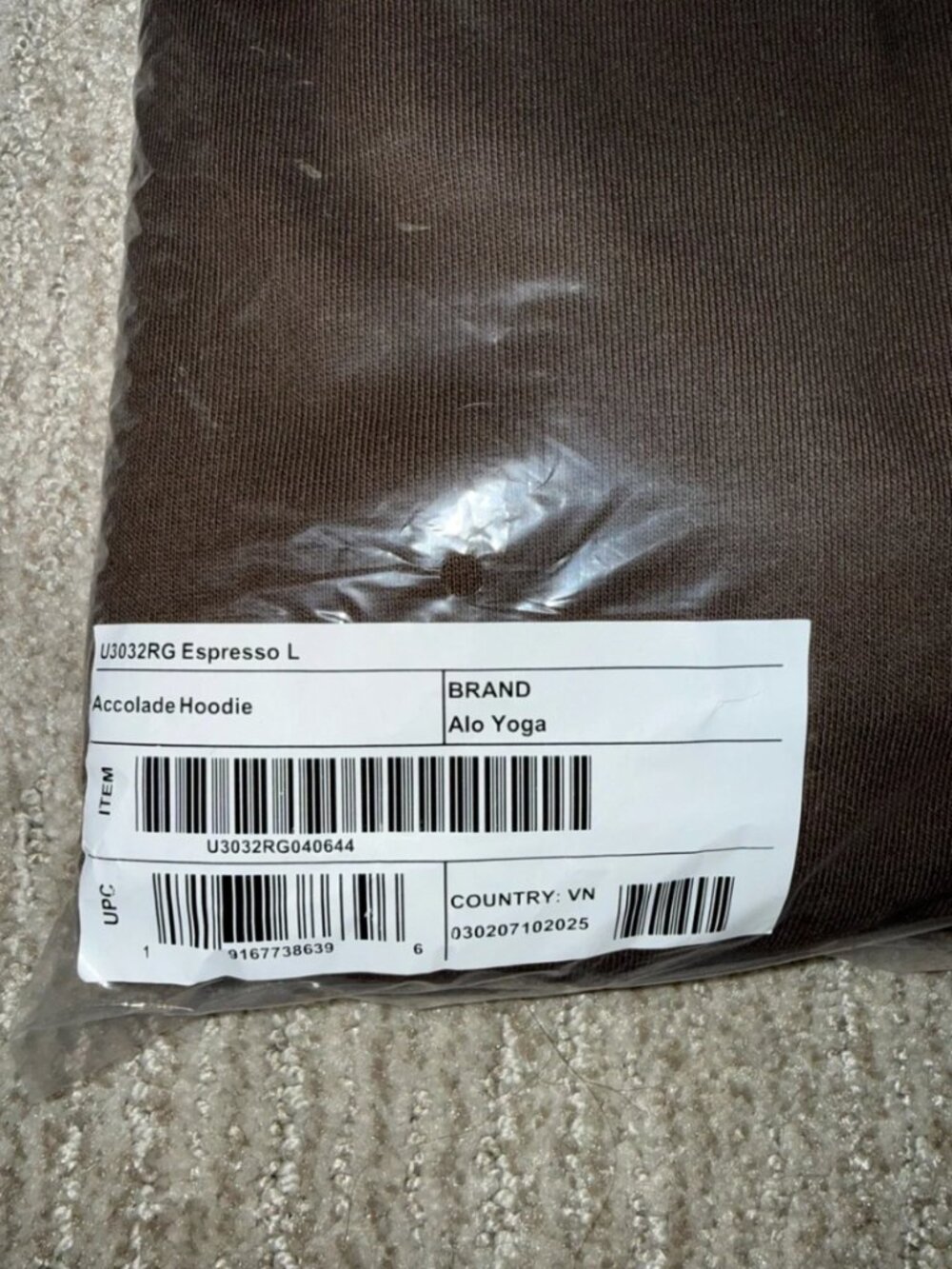 ALO Accolade Hoodie - Espresso Brown - Unisex Multiple Sizes NWT - Picture 5 of 8